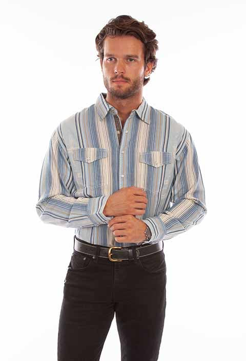 The Frisco Gambler Mens Shirt by Scully in Size S, M, L, XL, or 2XL