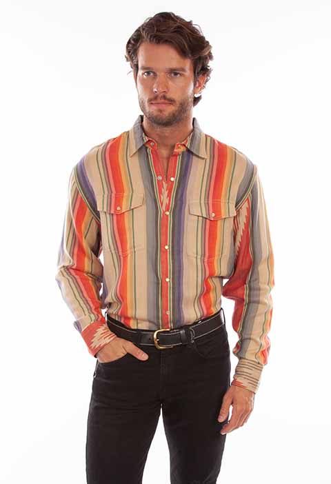 The Arizona Strip Mens Shirt by Scully in Size S, M, L, XL, or 2XL