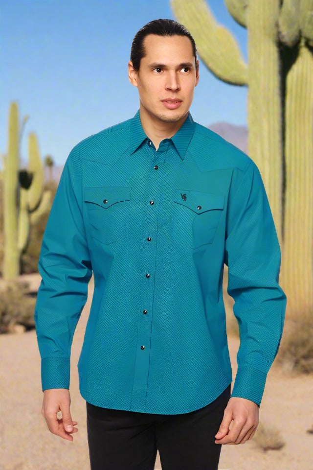 Men's Western Button-Down Shirt by Rodeo Clothing in Size S, M, L, XL, or XXL