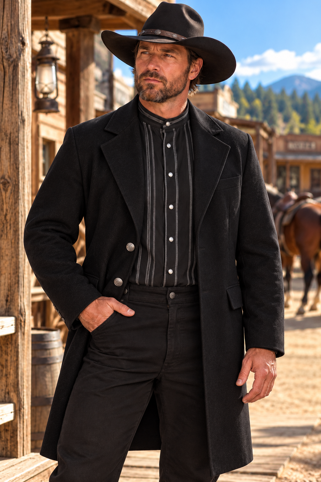 Iconic Historically Inspired Black Shirt