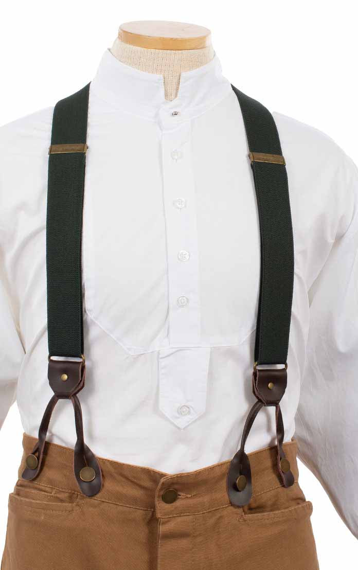 Scully Elastic Y-Back Suspenders – Hunter Green