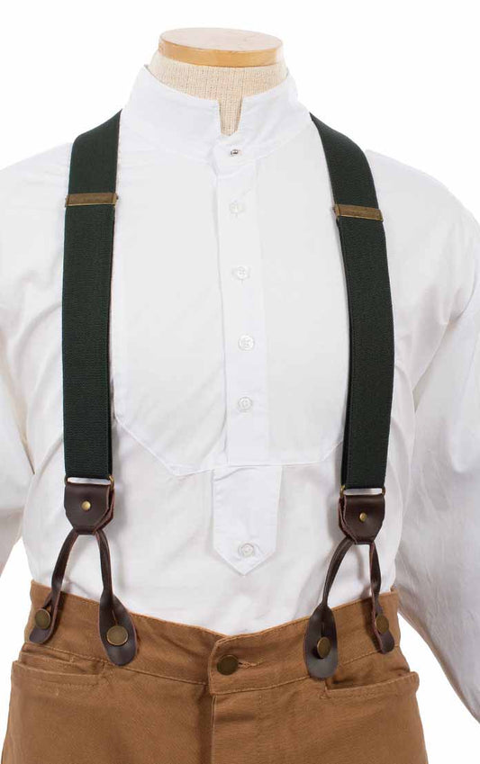 Scully Elastic Y-Back Suspenders – Hunter Green