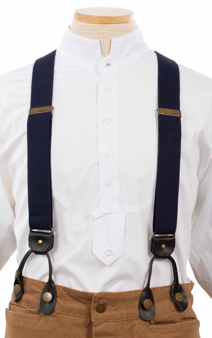 Scully Elastic Y-Back Suspenders – Navy