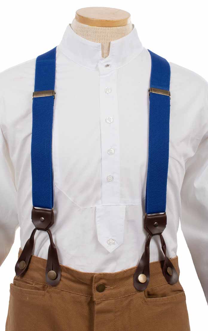 Scully Elastic Y-Back Suspenders – Royal Blue
