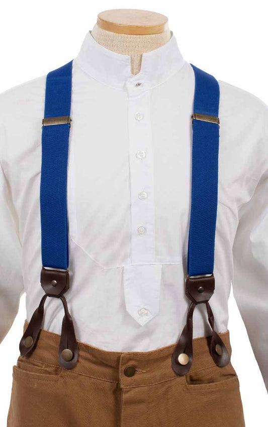 Scully Elastic Y-Back Suspenders – Royal Blue