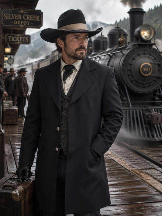 Traditional Old West Frock Coat