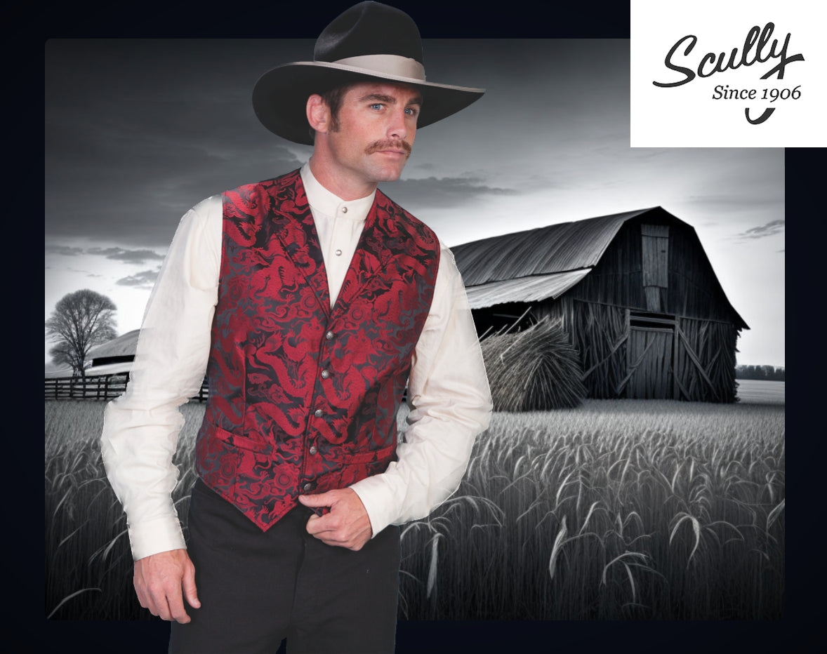 The Red Dragon Vest by Scully in Size S, M, L, XL, XXL, 3XL, 4XL, Large / Tall, XL / Tall, 2XL / Tall, 3XL / Tall