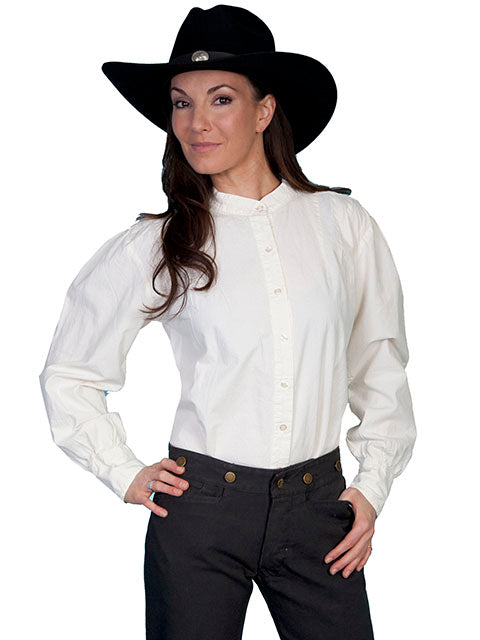 Ivory Ranch Style Blouse by Scully Rangewear in Size XS, S, M, L, XL, or 2X