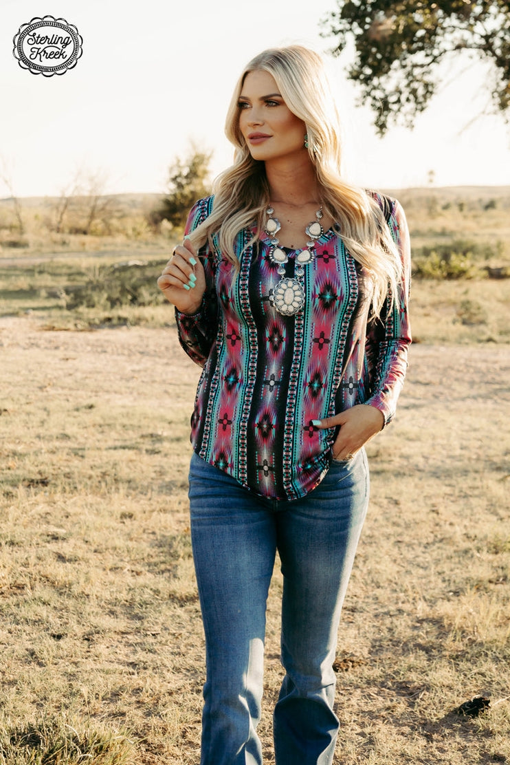 Albuquerque Aztec Top in Size XS, S, M, L, XL, 2XL, or 3XL