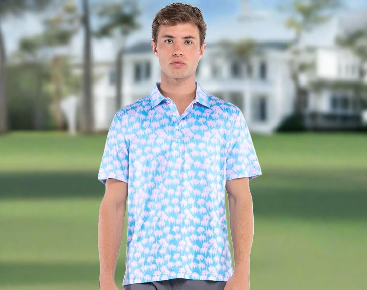 Tropical Performance Polo in Size S, M, L, XL, 2XL, 3XL