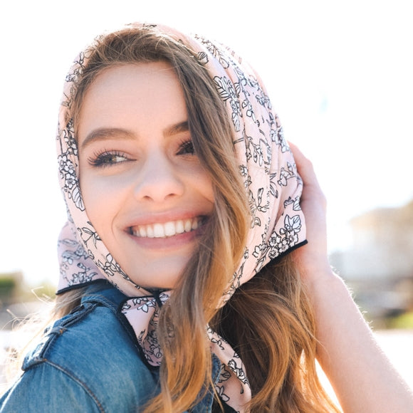 Vintage Colorful Paisley Peach Bandana by LETO