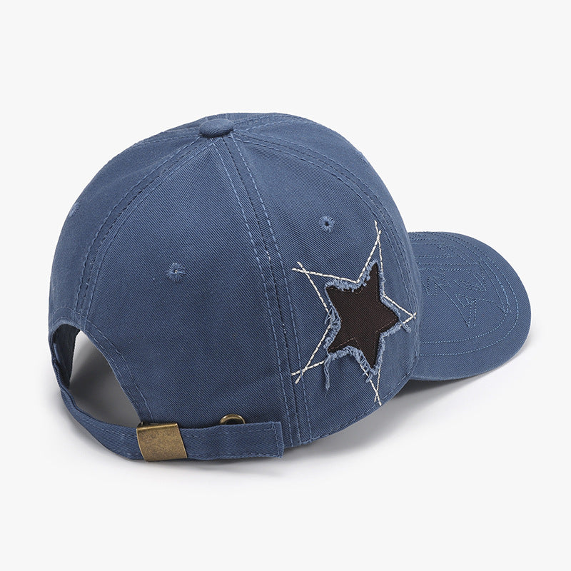 Adjustable Star Raw Hem Cap in 8 Color Choices