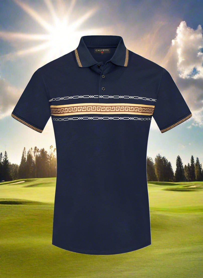 Calvetti Polo Golf Shirt for Men in Size M, L, XL, 2XL