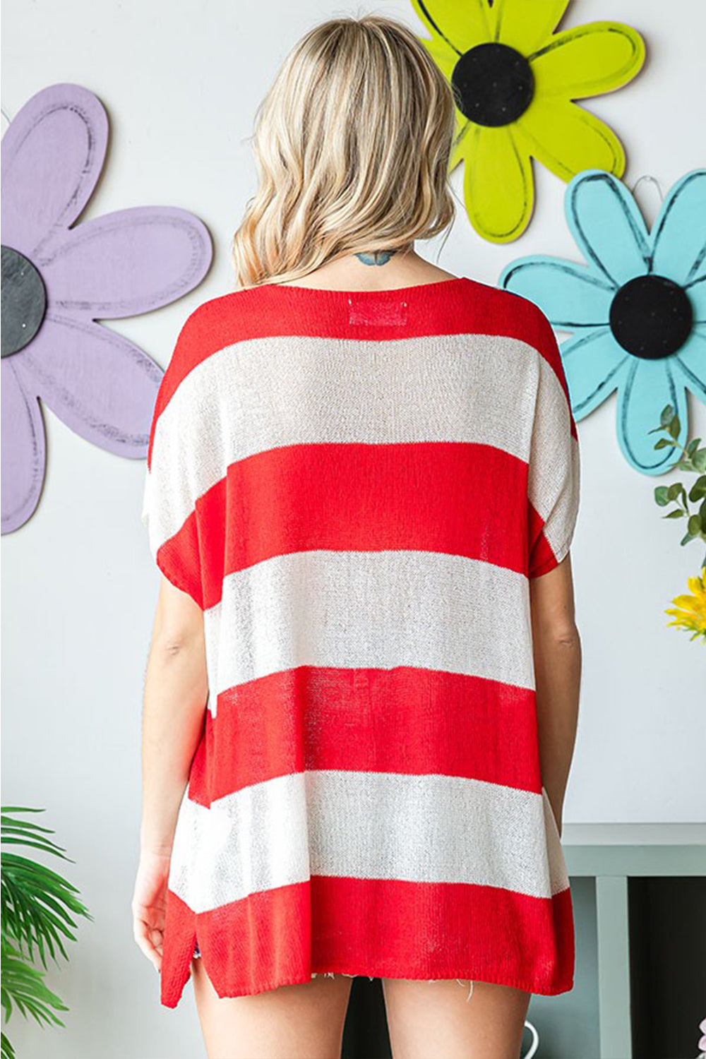 USA Flag Knit Top in Size S, M, L, XL, 2XL, 3XL