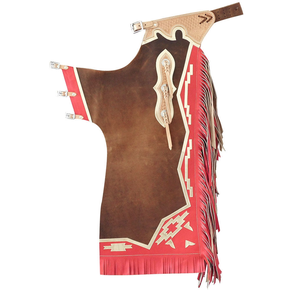 Tomahawk Bull Riding Pro Rodeo Chaps Smooth Leather by Hilason – Wild ...