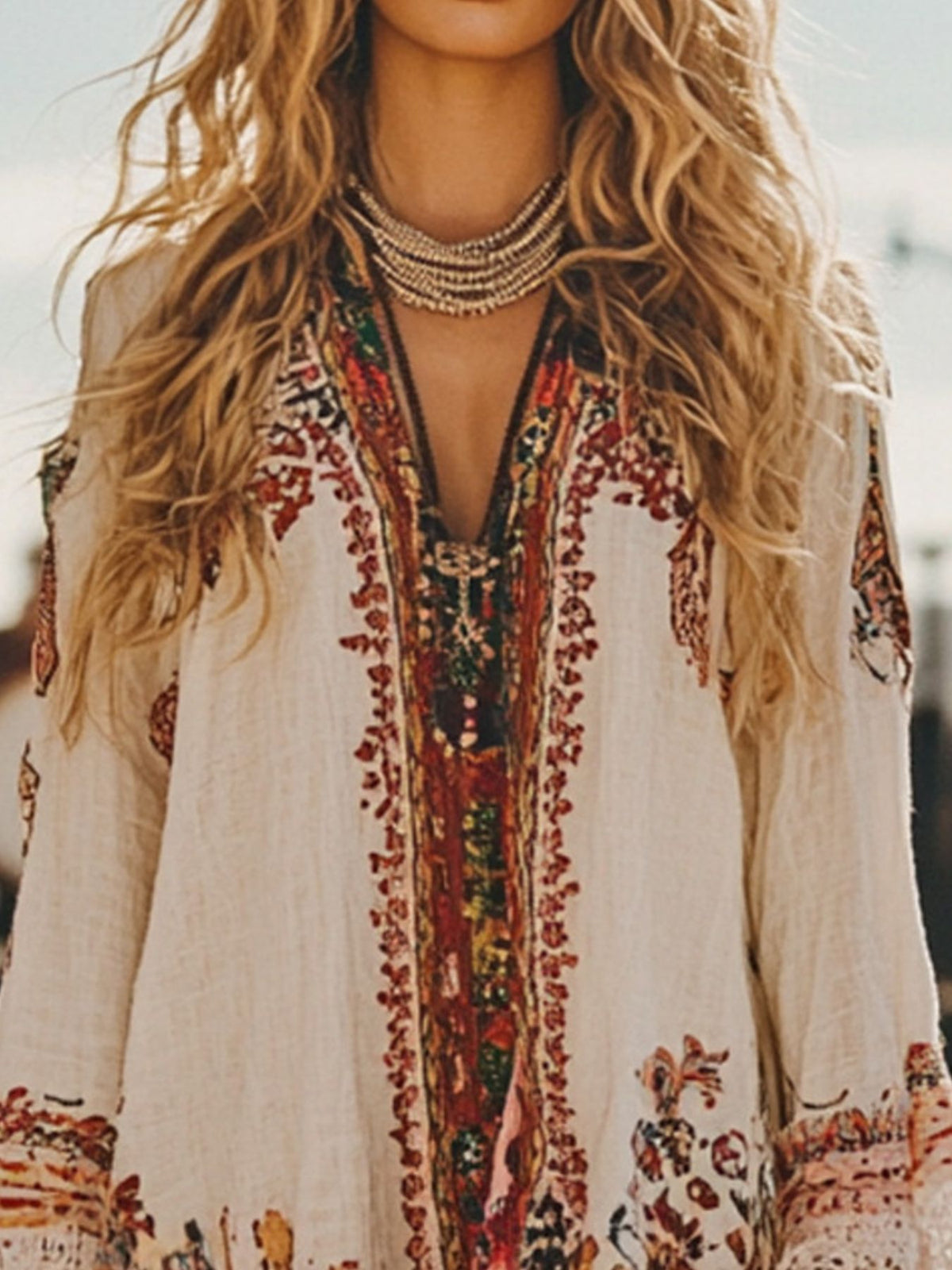 Lace Trim Festival Dress