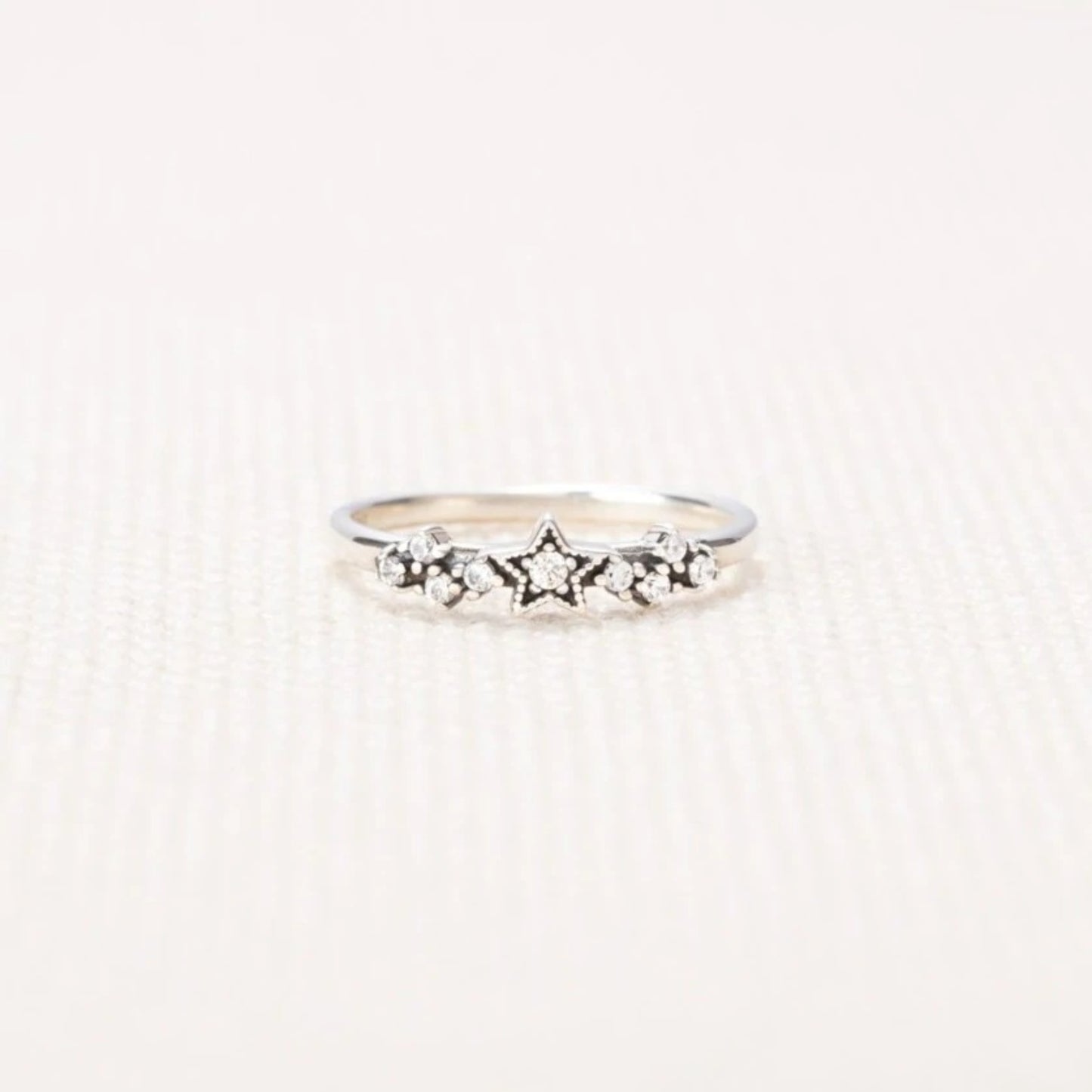 925 Sterling Silver Star Ring Silver