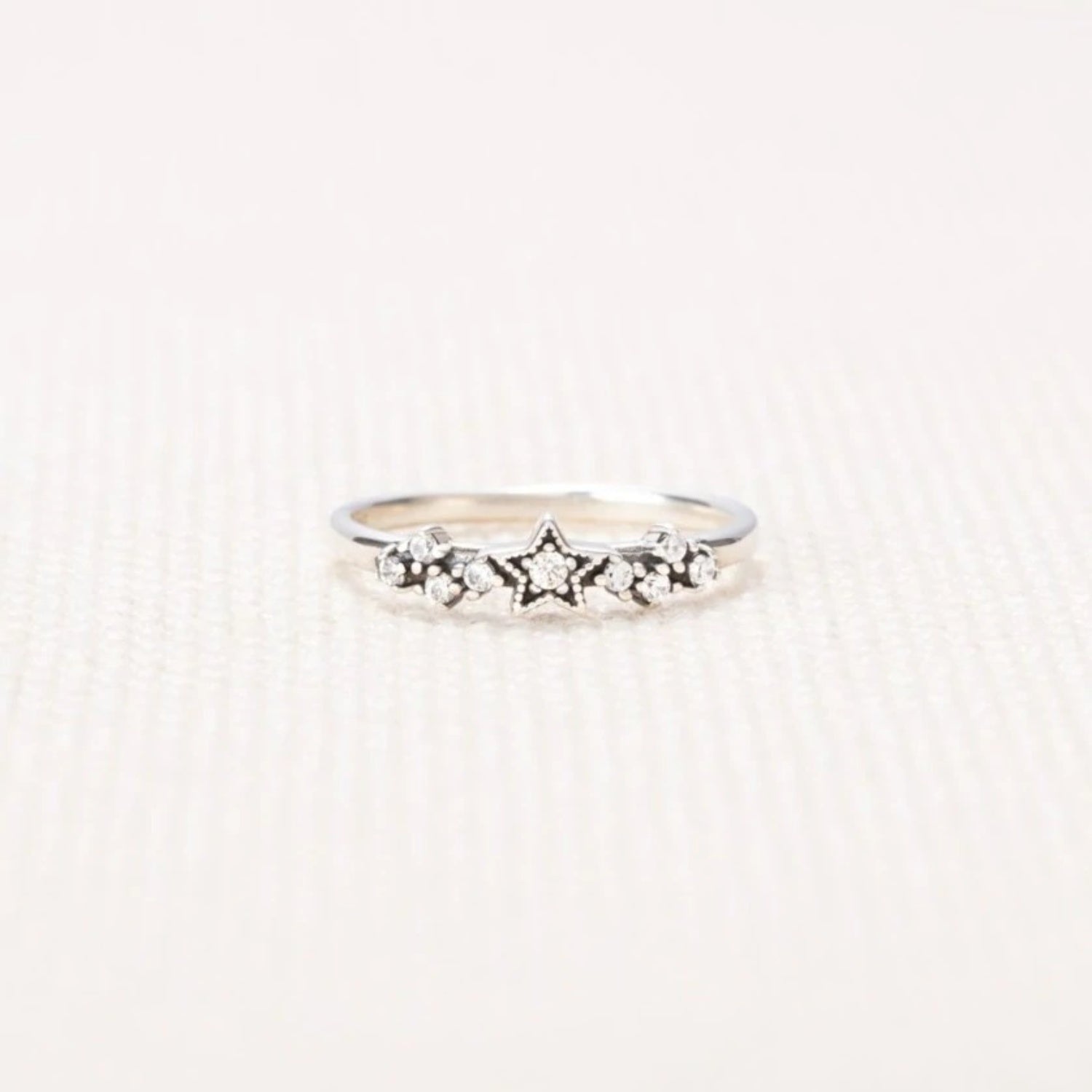 925 Sterling Silver Star Ring Silver