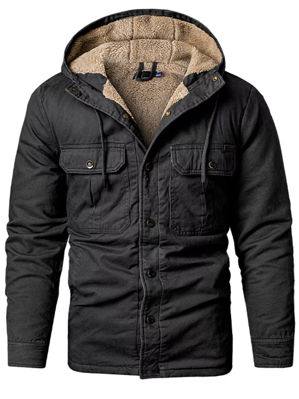 Men's Sherpa Lined Hooded Jacket