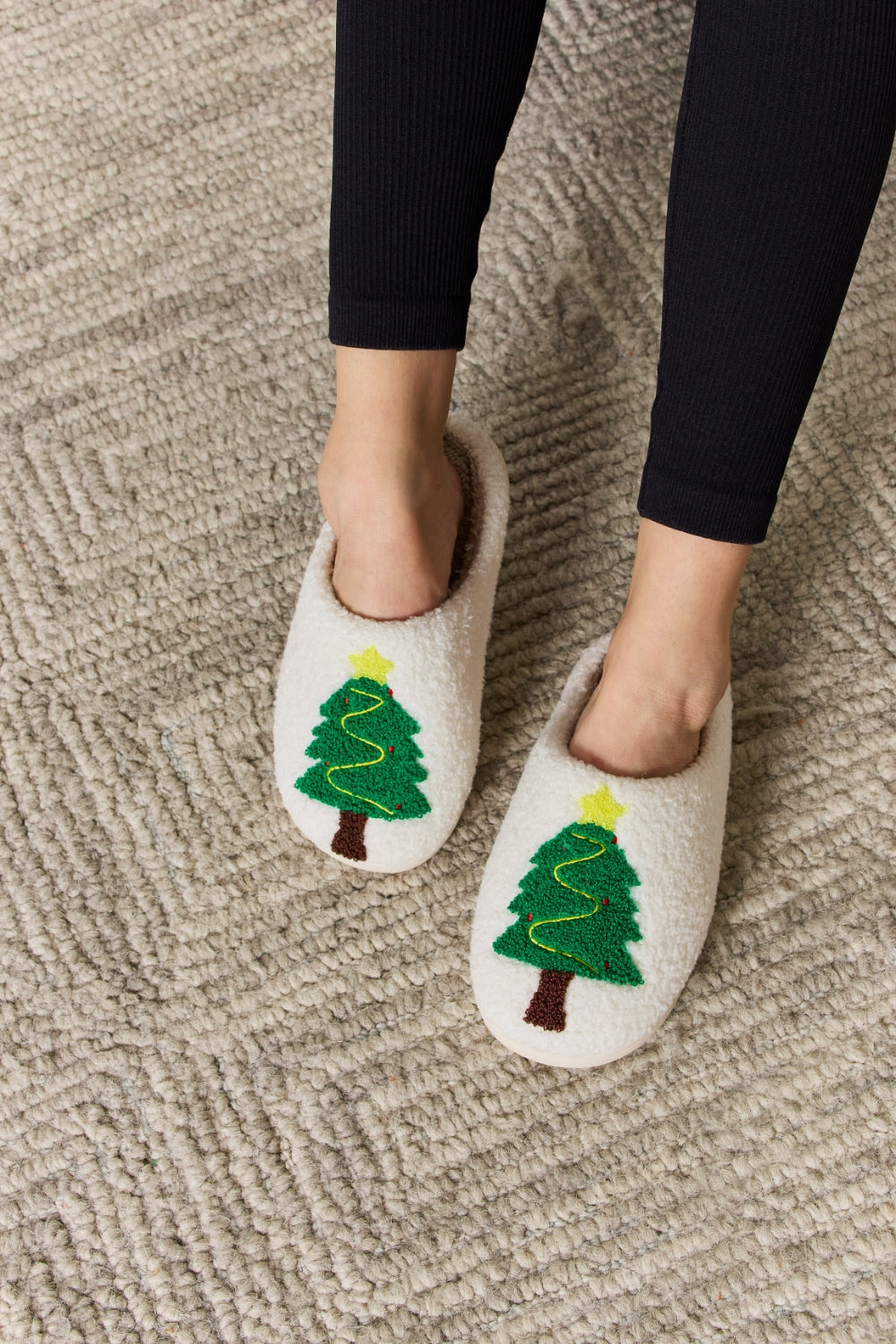 Melody Christmas Tree Cozy Slippers TREE