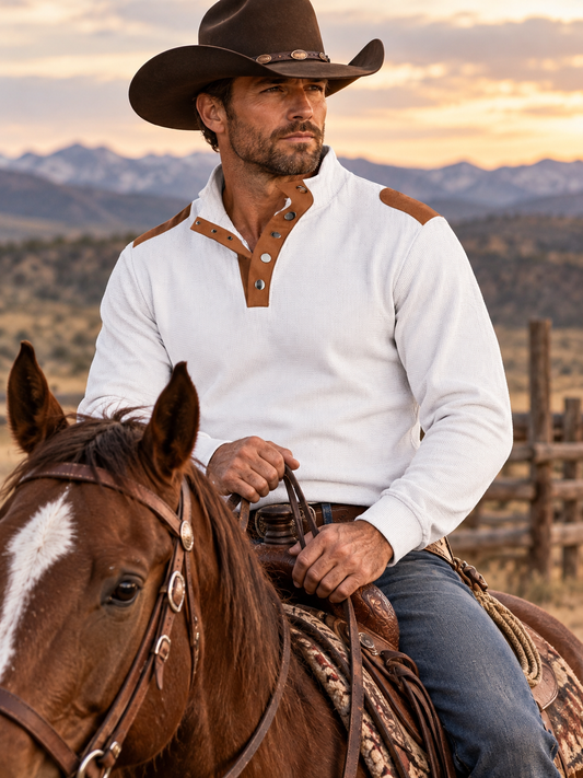 Quarter Snap Long Sleeve Shirt in 8 Color Choices