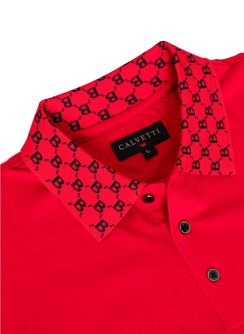 Calvetti Polo Golf Shirt for Men in Size M, L, XL, 2XL