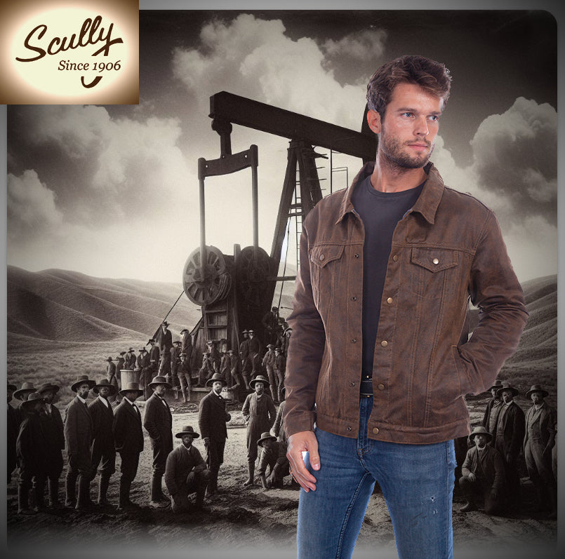 Distressed Badass Jacket with Corduroy Lining by Scully