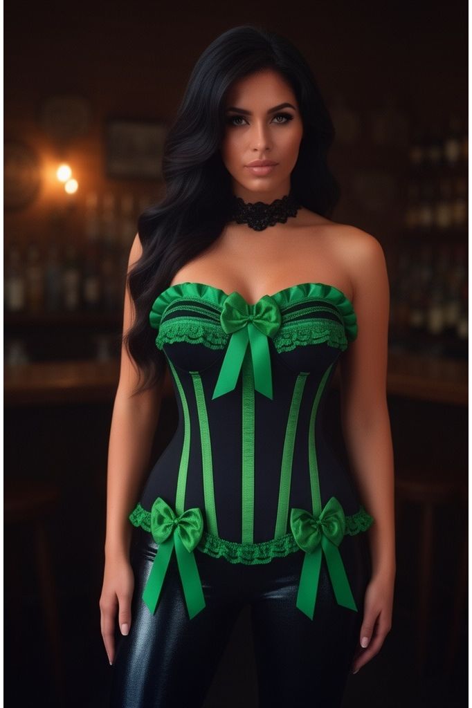 Masquerade Christmas Ball Over Bust Corset