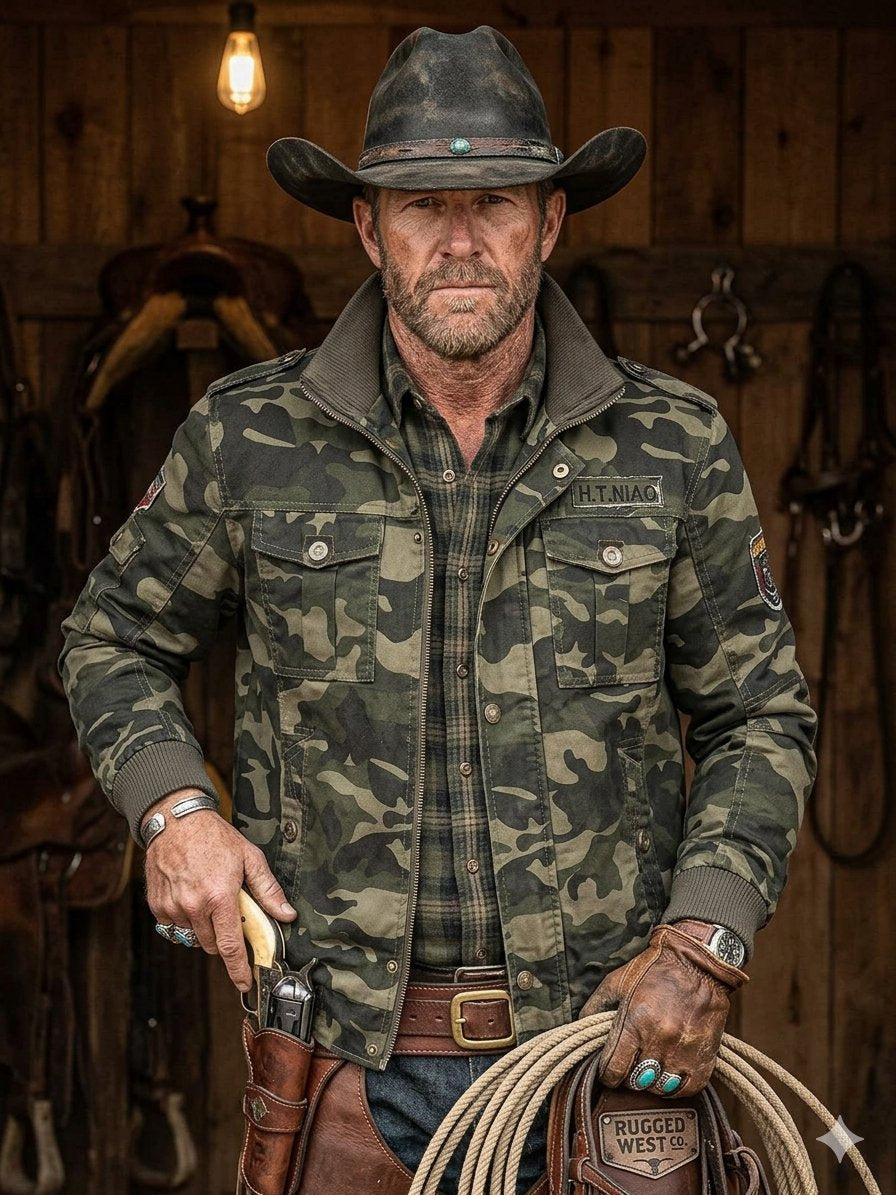 Camouflage Zip Up Jacket