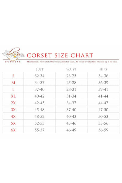 Top Drawer Steel Boned Distressed Brown Faux Leather Underbust Corset Top