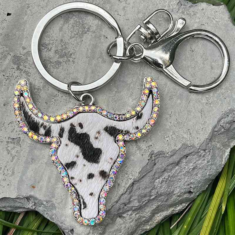 Bull Shape Key Chain in 5 Unique Styles Style A One Size