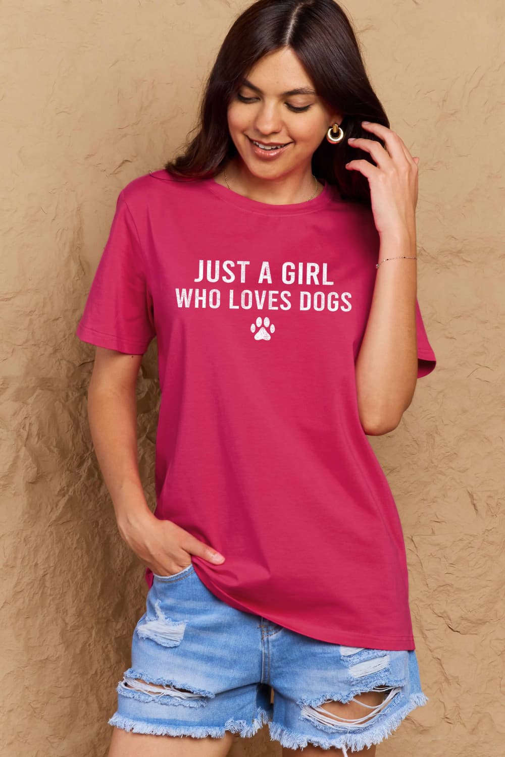 Dog Paw Cotton T-Shirt in 5 Color Choices in Size S, M, L, XL, 2XL, 3XL