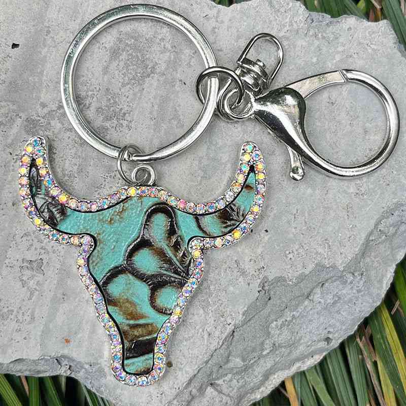 Bull Shape Key Chains in 4 Unique Styles Style B One Size