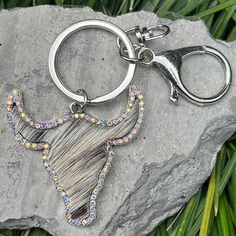 Bull Shape Key Chain in 5 Unique Styles Style E One Size