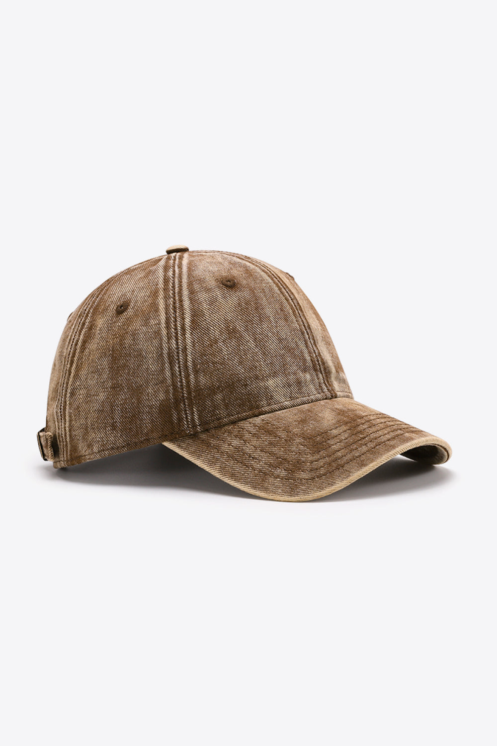 Plain Adjustable Baseball Cap in 7 Color Choices Camel One Size