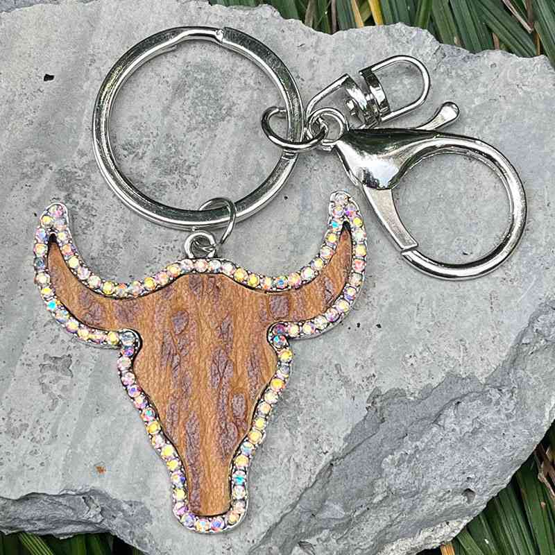 Bull Shape Key Chains in 4 Unique Styles Style A One Size