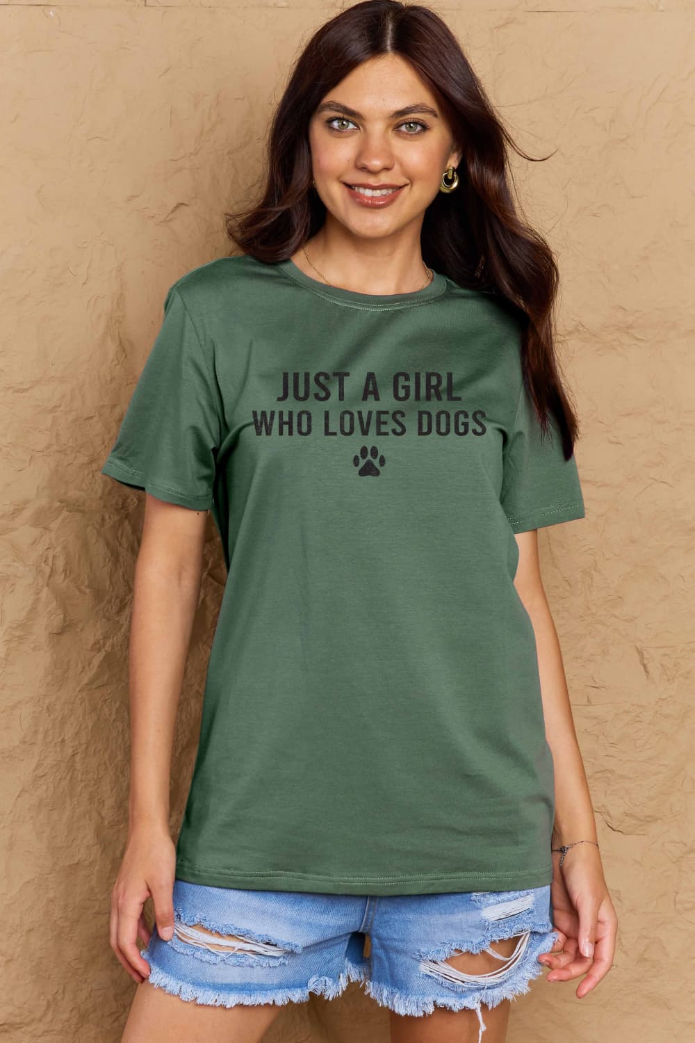 Dog Paw Cotton T-Shirt in 5 Color Choices in Size S, M, L, XL, 2XL, 3XL