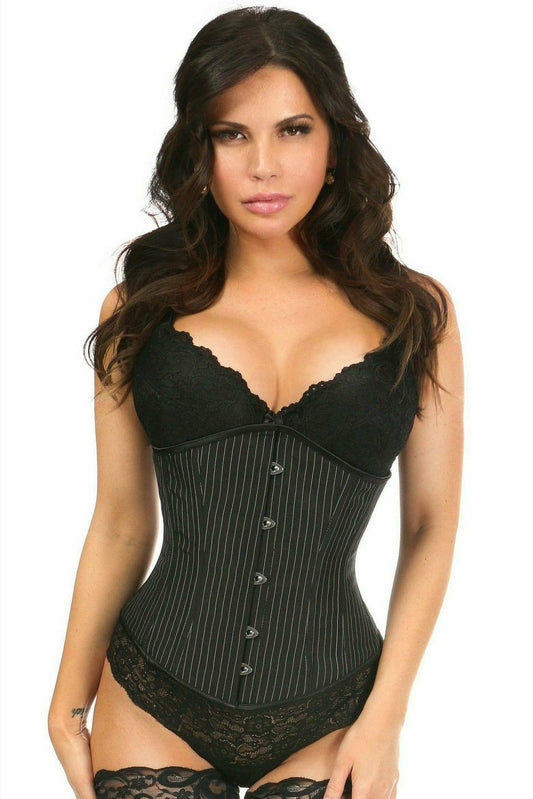 Lavish Pinstripe Underbust Corset