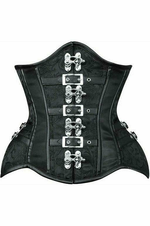 Steampunk Scarlett Underbust Corset - Black