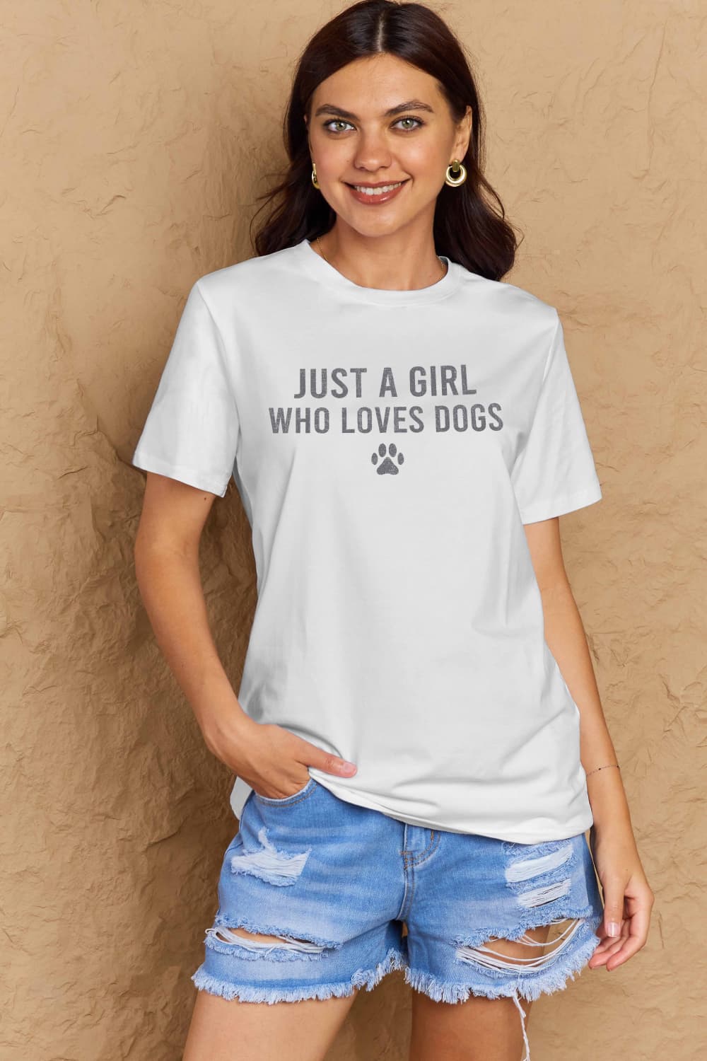 Dog Paw Cotton T-Shirt in 5 Color Choices in Size S, M, L, XL, 2XL, 3XL