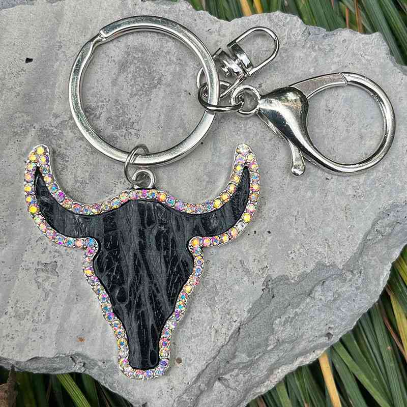 Bull Shape Key Chains in 4 Unique Styles Style C One Size